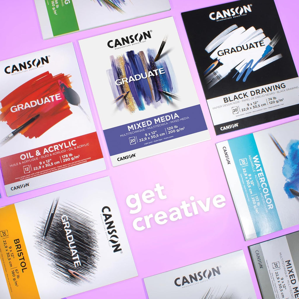 Canson Graduate Sketch Paper Pad, 9X12 In