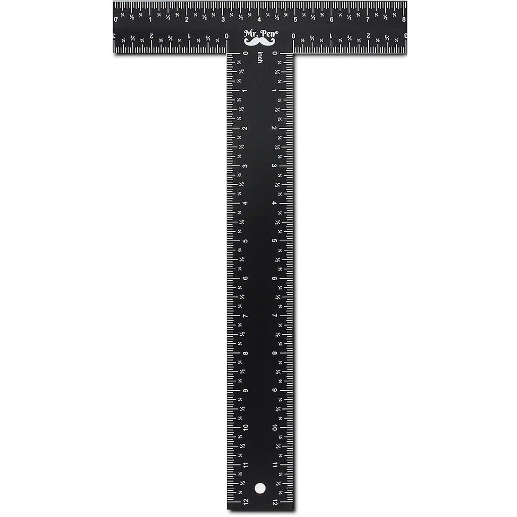 - T Square, T Ruler, 12 Inch Metal Ruler, T Square Ruler