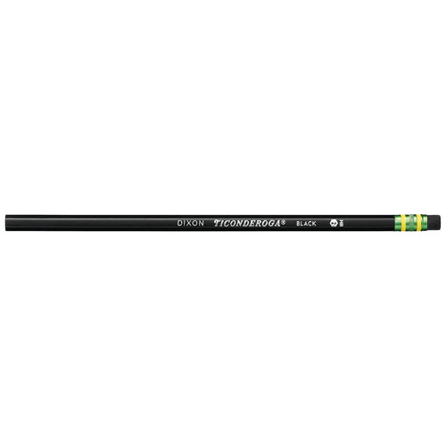 Wood-Cased Pencils, #2 HB Soft, Black, 24 Count