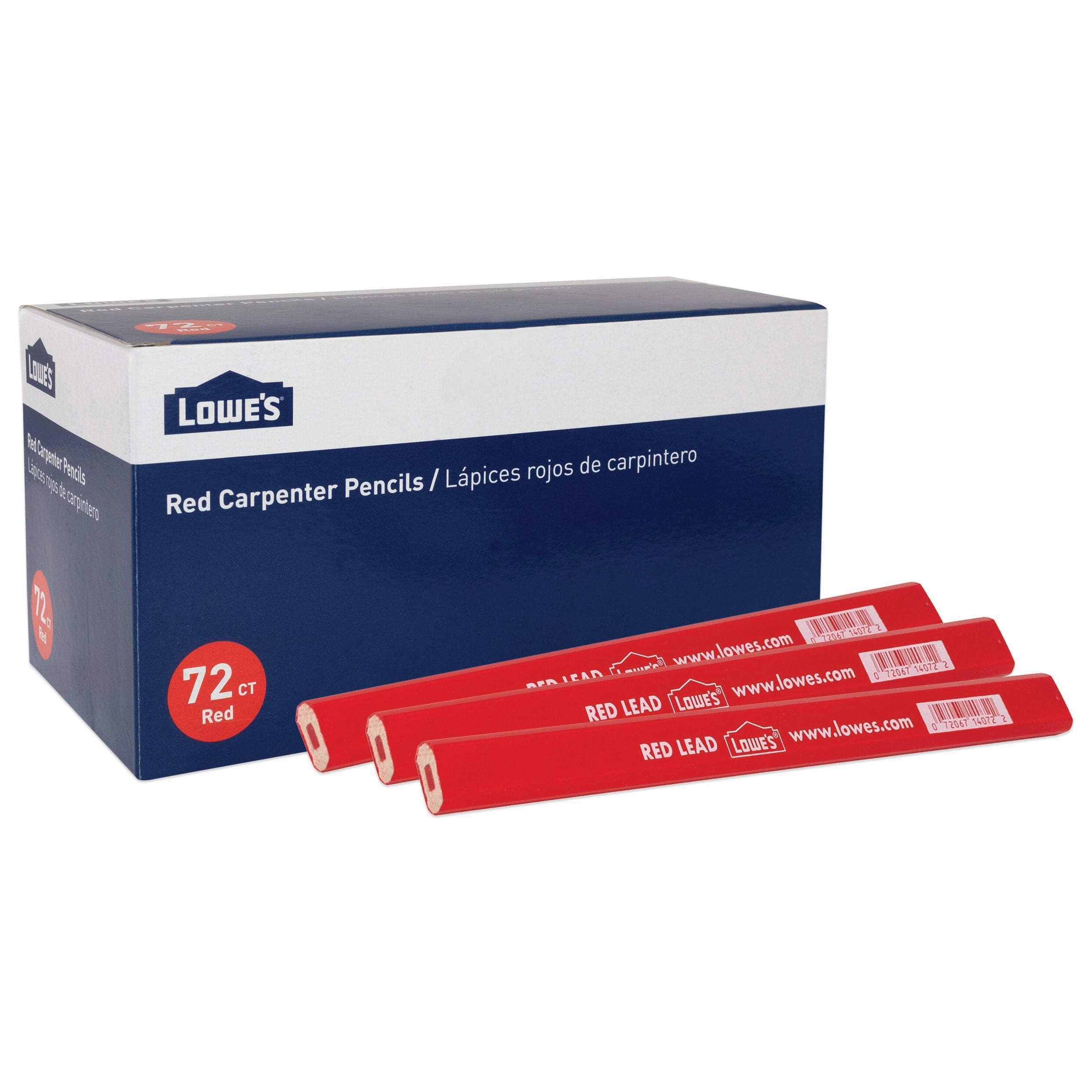 7 Inches Red Carpenter Pencil