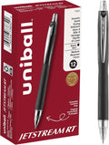 Uniball™ Jetstream RT Ballpoint Pens, Black, 1.0Mm Medium Point, 12 Count