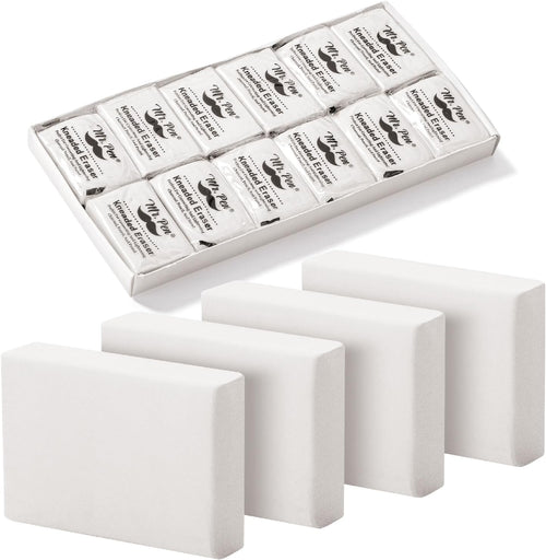 - Kneaded Eraser, 12 Pack, White Kneaded Erasers for Artists