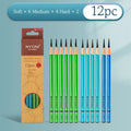 12/10 Pcs Charcoal Graphite Sketch Set Extra-Soft Soft Medium Hard Pencils for Drawing Sketching Shading Artist Art Supplies