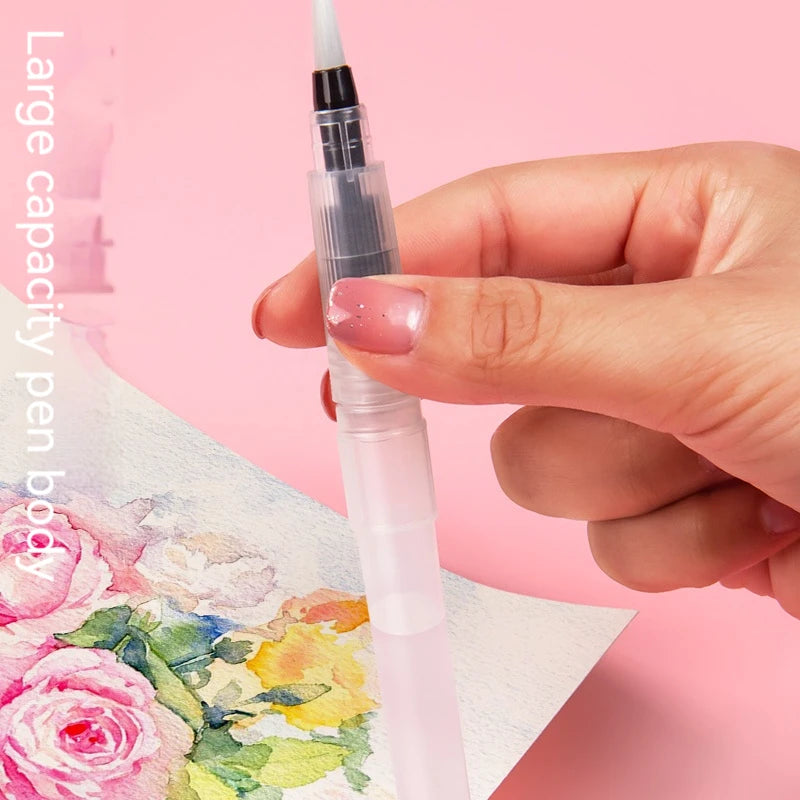 3Pcs Watercolor Brush Pens Water Brush Pens Refillable Water Color Brush Pens for Painting Calligraph Drawing Art Supplies