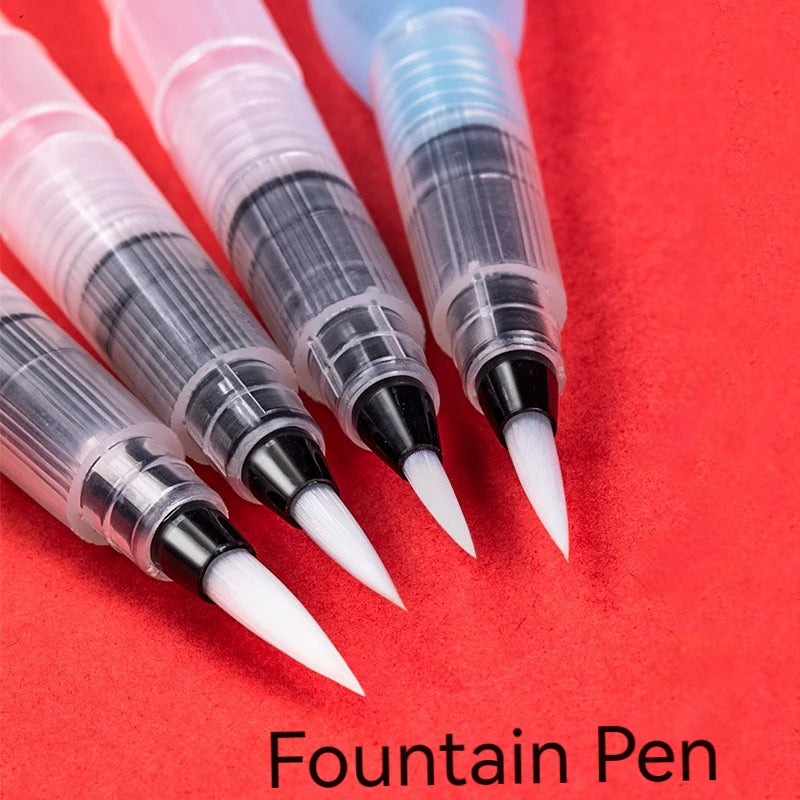 3Pcs Watercolor Brush Pens Water Brush Pens Refillable Water Color Brush Pens for Painting Calligraph Drawing Art Supplies