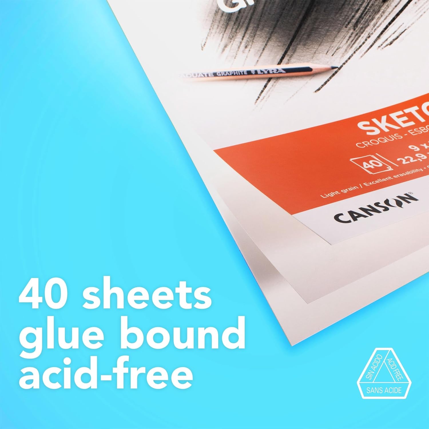 Canson Graduate Sketch Paper Pad, 9X12 In