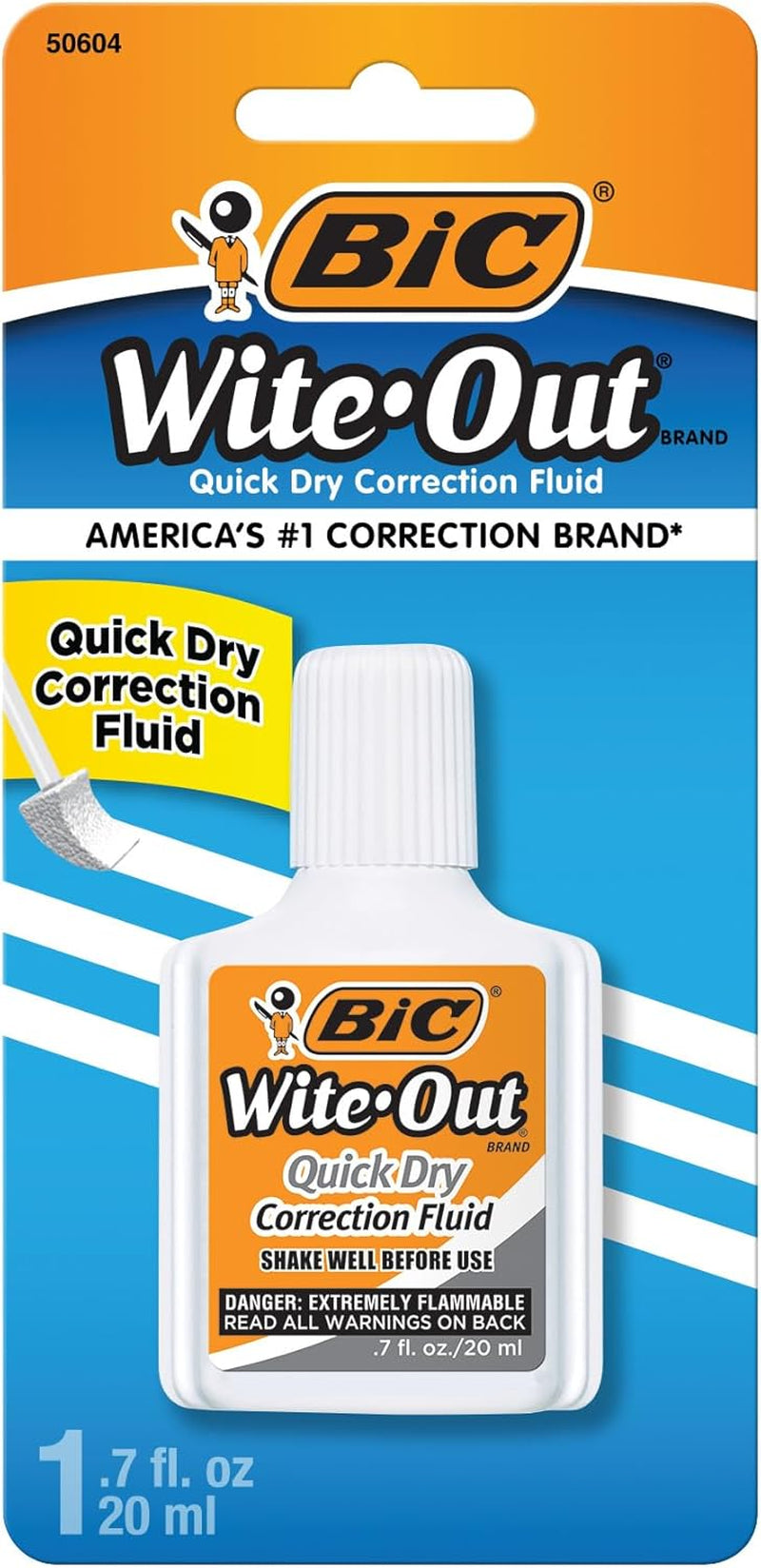 Wite-Out Quick Dry Correction Fluid, 20Ml, White, 1-Count Pack