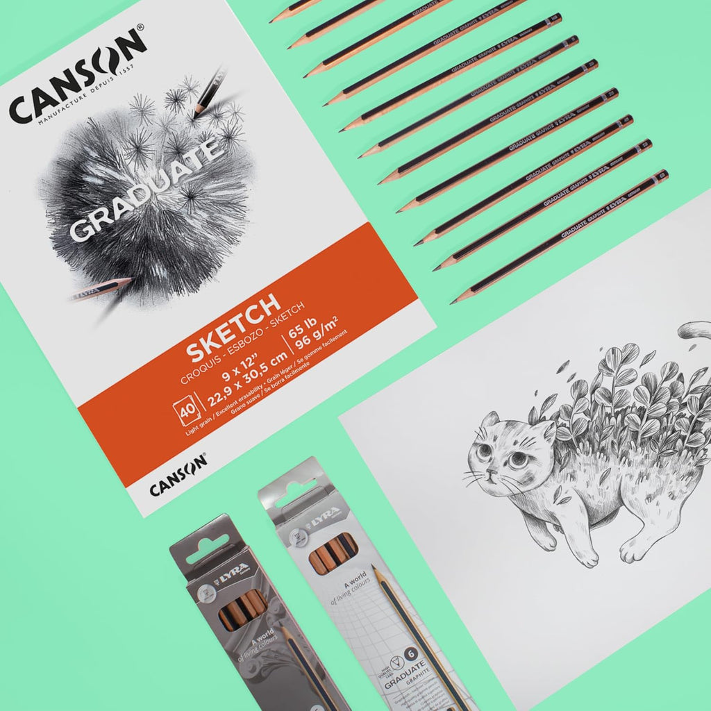 Canson Graduate Sketch Paper Pad, 9X12 In