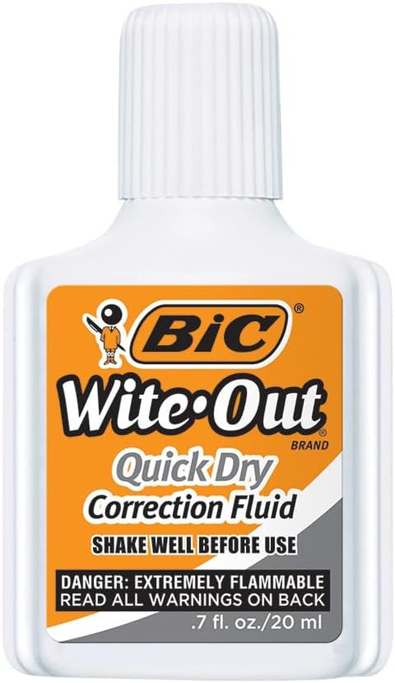 Wite-Out Quick Dry Correction Fluid, 20Ml, White, 1-Count Pack