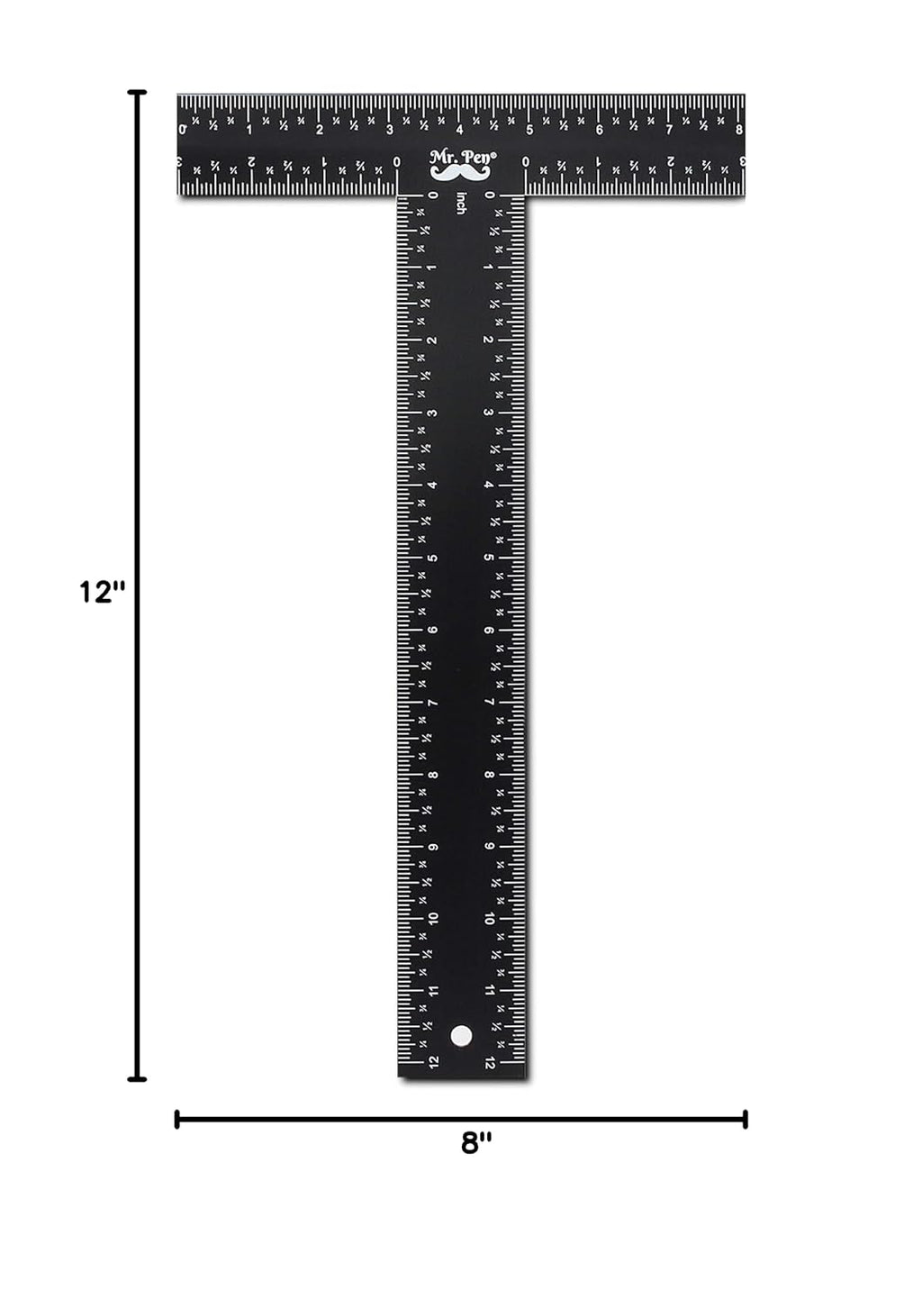 - T Square, T Ruler, 12 Inch Metal Ruler, T Square Ruler