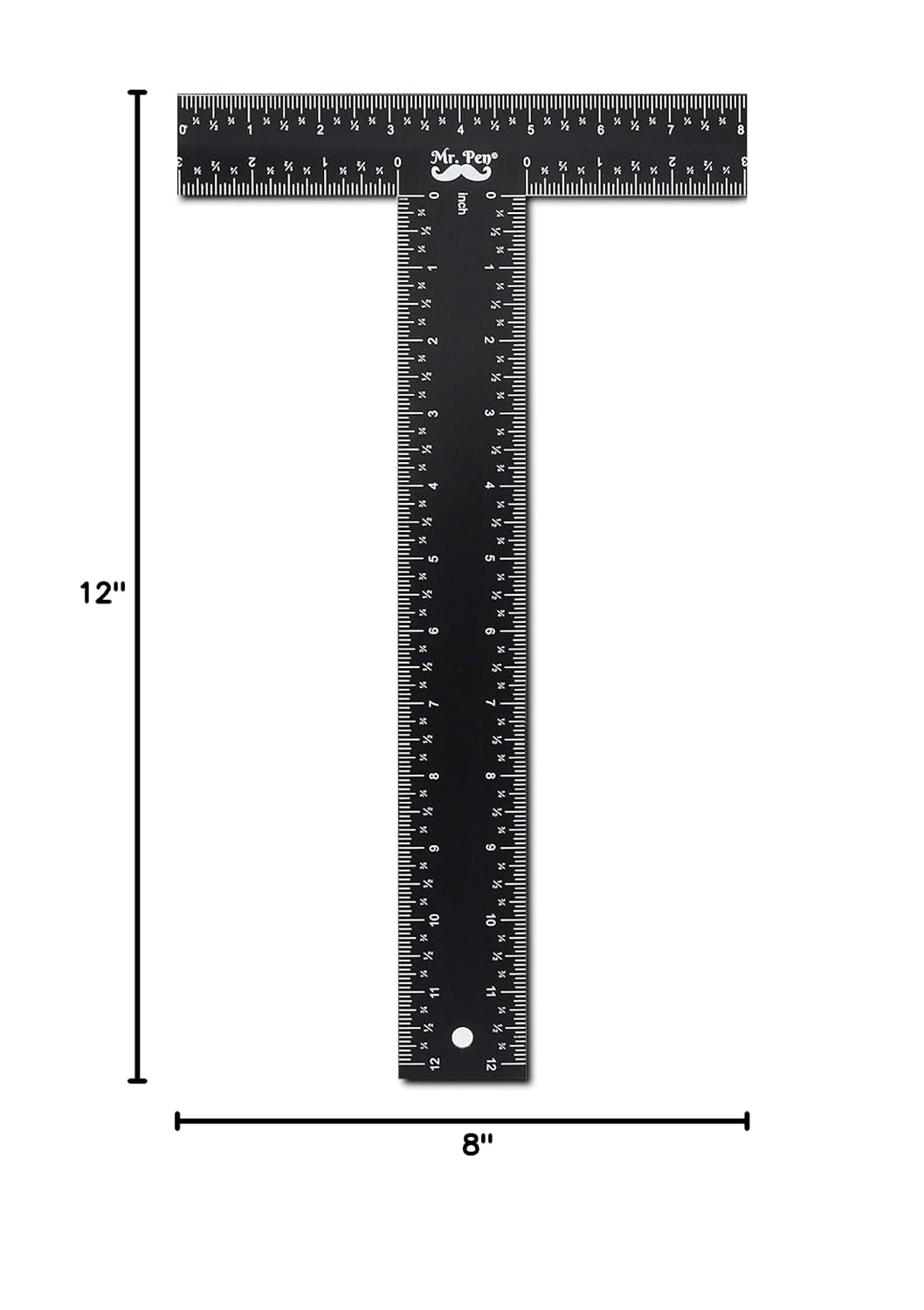 - T Square, T Ruler, 12 Inch Metal Ruler, T Square Ruler