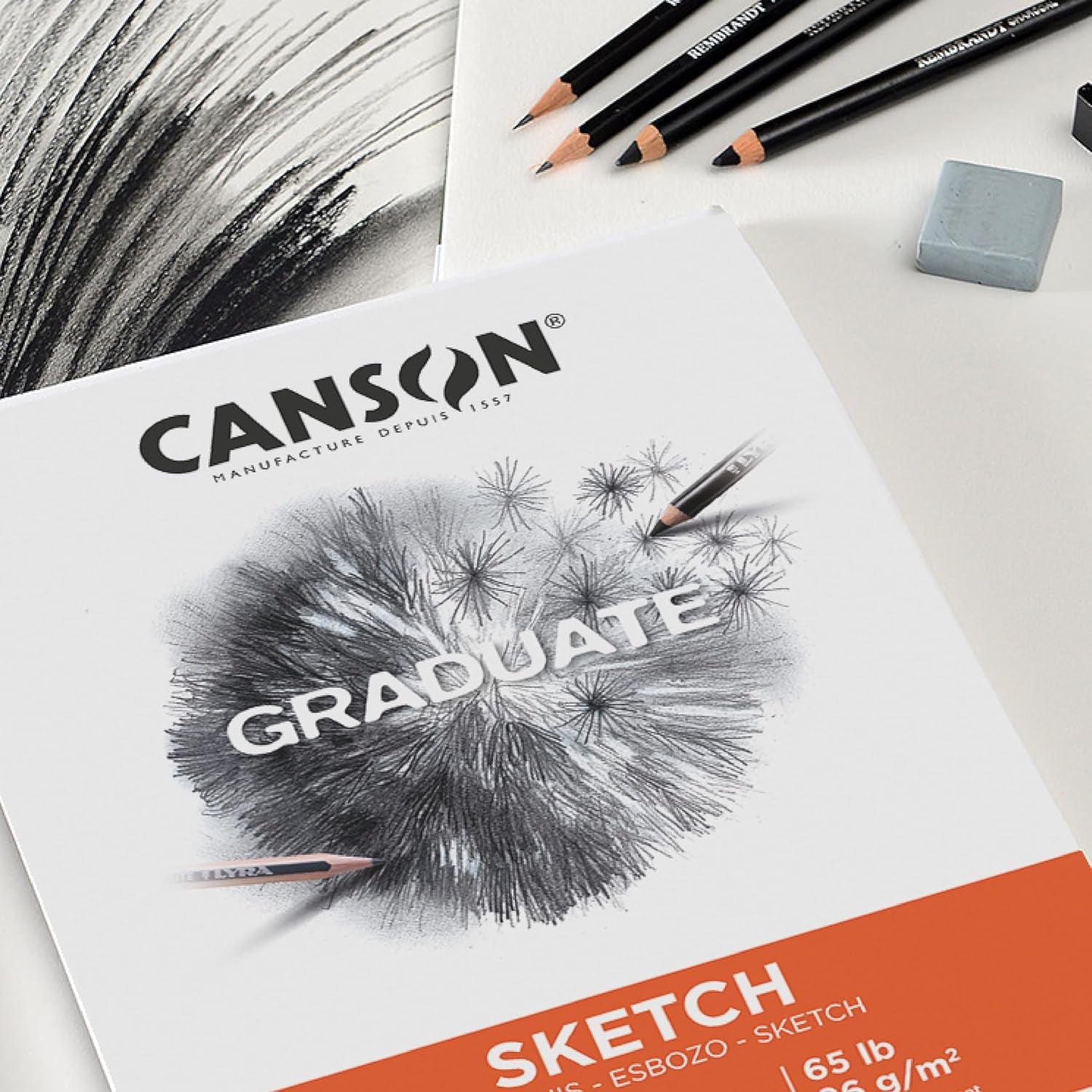 Canson Graduate Sketch Paper Pad, 9X12 In
