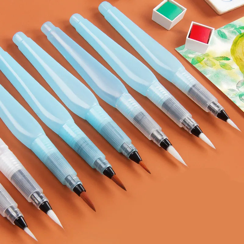 3Pcs Watercolor Brush Pens Water Brush Pens Refillable Water Color Brush Pens for Painting Calligraph Drawing Art Supplies