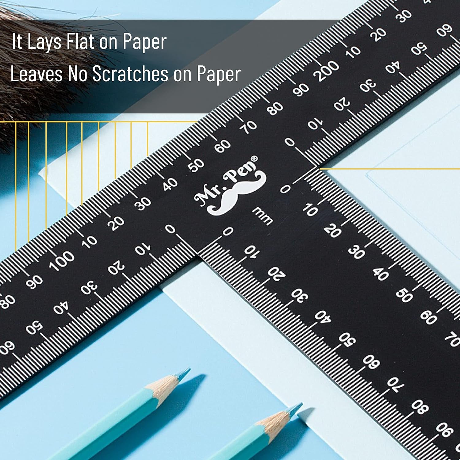 - T Square, T Ruler, 12 Inch Metal Ruler, T Square Ruler